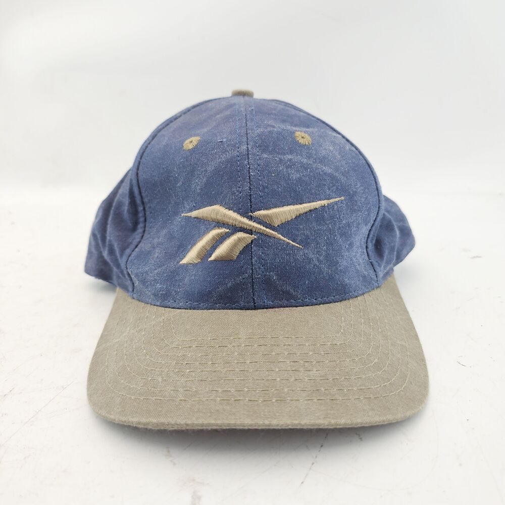 Reebok Golf Vintage Baseball Cap Strap Back Blue Gray